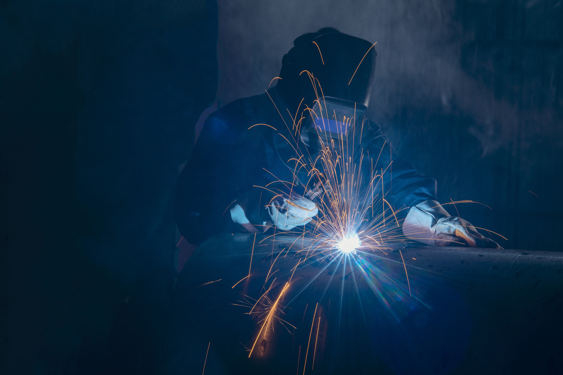 picture of man welding